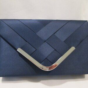 LA REGALE NAVY BLUE FORMAL PURSE FOR WEDDING COCKTAIL & SPECIAL OCCASION NWT